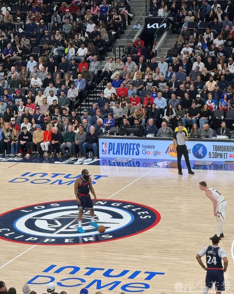 快船力克掘金 哈登砍下28分8助攻